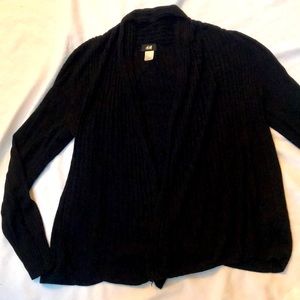 H&M Sweater Cardigan Black Size M